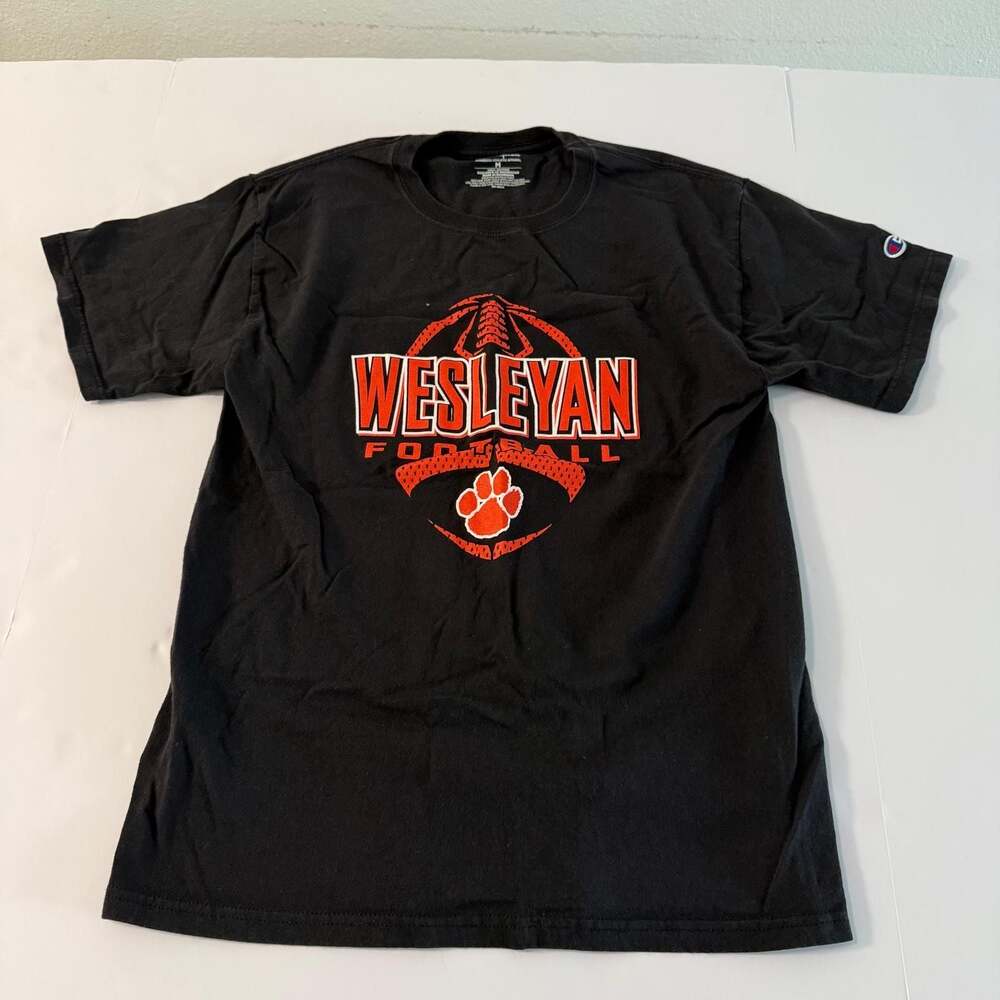 Champion Wesleyan Football Graphic T-Shirt Size M